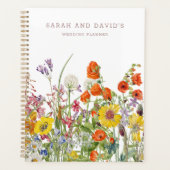 Wedding planner fleur sauvage - Carnet personnalis (Devant)