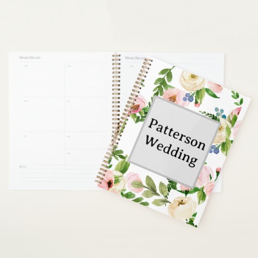 Wedding planner floral de printemps (Devant avec enveloppe)