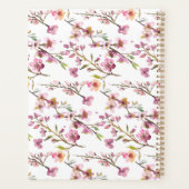 Wedding planner floral en fleurs de cerisier rose (Dos)