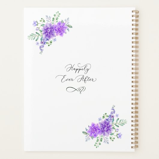 Wedding planner floral Lavender Lilac  (Dos)