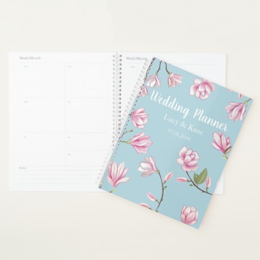 Wedding planner floral Magnolia (Devant avec enveloppe)
