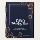 Wedding planner floral or et marine (Devant)