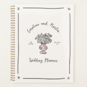 Wedding planner floral peint à la main (Devant)