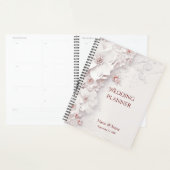 Wedding planner floral rose ivoire (Devant avec enveloppe)
