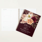 Wedding planner floral rustique (Devant avec enveloppe)