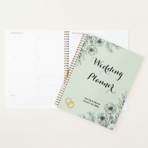 WEDDING PLANNER FLORAL VERT CLAIR