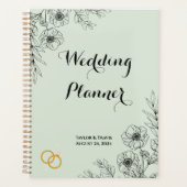 WEDDING PLANNER FLORAL VERT CLAIR (Devant)
