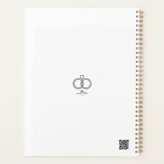 WEDDING PLANNER FLORAL VERT CLAIR (Dos)