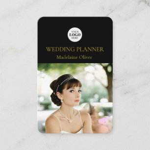 Wedding Planner Foto Zwart QR-code Visitekaartje