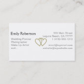 Wedding Planner, fotograaf, enz. Visitekaartje (Achterkant)