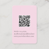 Wedding Planner Fotoroze QR-code Visitekaartje (Achterkant)