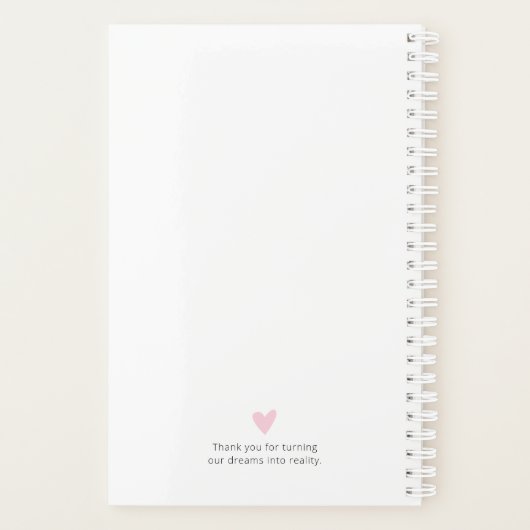 Wedding planner moderne (Dos)