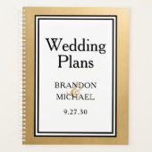 WEDDING PLANNER moderne LGBTQ Gold (Devant)