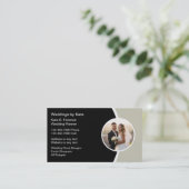 Wedding Planner Moderne Visitekaartjes (Staand voorkant)