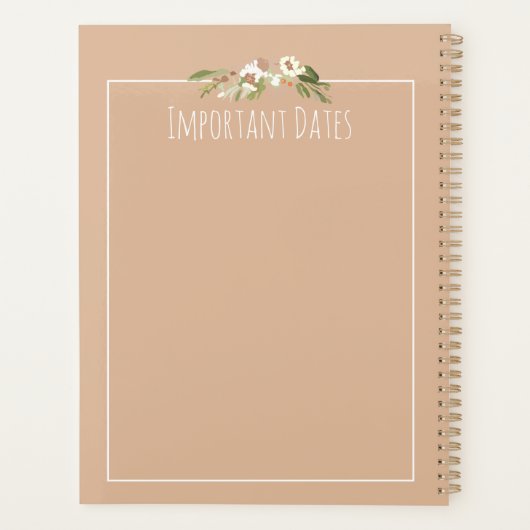 Wedding planner nuptial rustique | Design floral d (Dos)