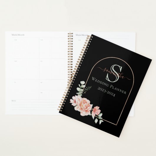 Wedding planner personnalisé moderne simple (Devant avec enveloppe)