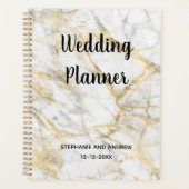 Wedding planner personnalisé tendance en marbre do (Devant)