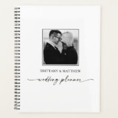 Wedding planner photo Calligraphy Ink noir blanc (Devant)