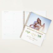 Wedding planner photo Eucalyptus avec des noms per (Devant avec enveloppe)