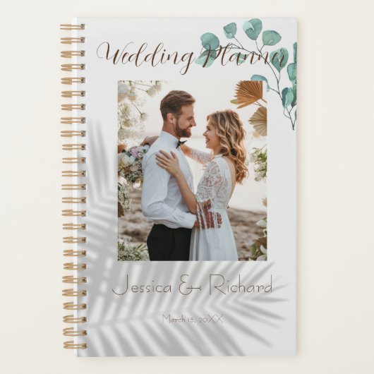 Wedding planner PHOTO Eucalyptus Watercolor (Devant)