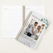 Wedding planner PHOTO Eucalyptus Watercolor (Devant avec enveloppe)