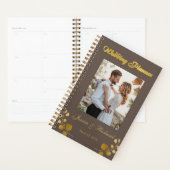 Wedding planner PHOTO Gold Eucalyptus (Devant avec enveloppe)