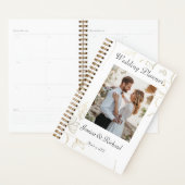 Wedding planner PHOTO Gold Flower (Devant avec enveloppe)