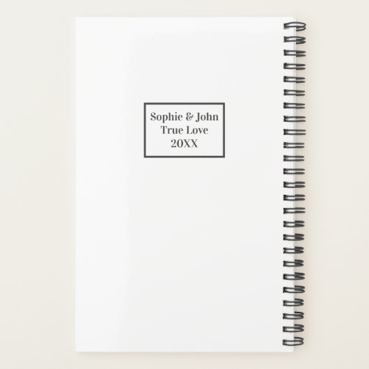 Wedding planner photo moderne simple (Dos)