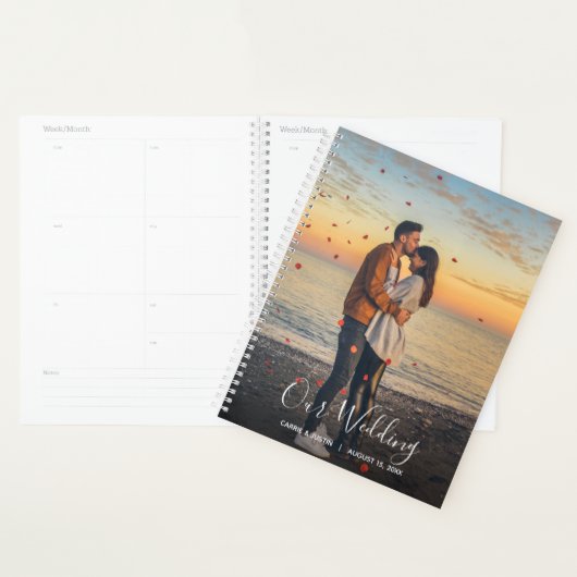 Wedding planner photo personnalisé (Devant avec enveloppe)