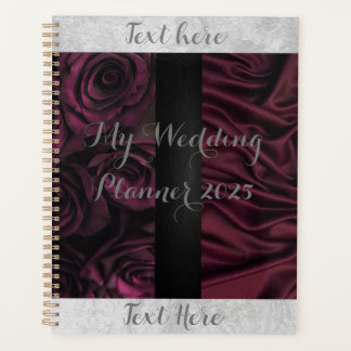Wedding planner Rose Maroon Et Noir