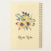 Wedding planner Russe des plantes de tournesol (Dos)