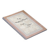 Wedding Planner Rustic Lace w Aged  Linen Notitieboek (Rechterzijde)