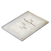Wedding Planner Rustic Lace w Aged  Linen Notitieboek (Linkerzijde)