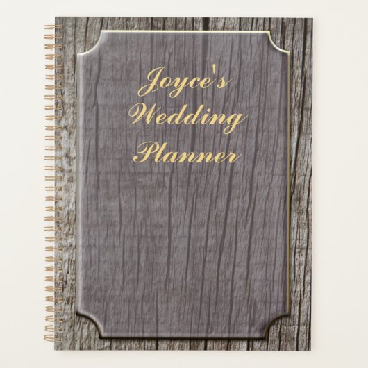 Wedding planner rustique (Devant)