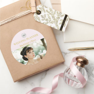 Wedding Planner Spa Foto Roze Ronde Sticker