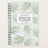 Wedding planner vert Sage Foliage Tropical (Devant)