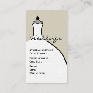 Wedding Planner - Wedding Dress Form Visitekaartje