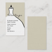 Wedding Planner - Wedding Dress Form Visitekaartje (Voorkant / Achterkant)