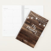 Wedding planner Wood Mason Jar (Devant avec enveloppe)