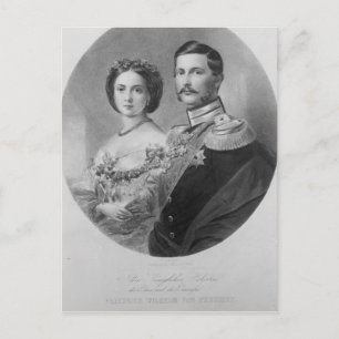 Wedding-portret van hun koninklijke hoogtes briefkaart