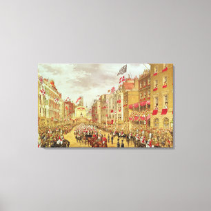 Wedding Procession of Edward, Prince of Wales Canvas Afdruk