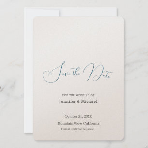 Wedding Professionele Minimalistische Plain Modern Save The Date