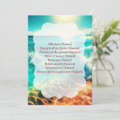  Wedding Program Ceremony Beach Template Programma (Staand voorkant)
