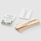 Wedding Program Hand Fan Handwaaier (Niet-gemonteerd)