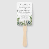 Wedding Program Hand Fan Handwaaier (Voorkant)