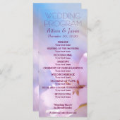 Wedding Program kersry, aanpasbaar Programma (Voorkant / Achterkant)