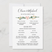 Wedding Program Order of Events Kaart (Voorkant)