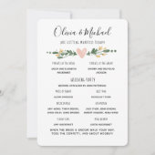 Wedding Program Order of Events Kaart (Voorkant)