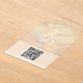 Wedding QR Code Acryl Uitnodiging Uitnodigingen (Laagn)