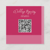 Wedding QR Code Enclosure Kaart (Achterkant)